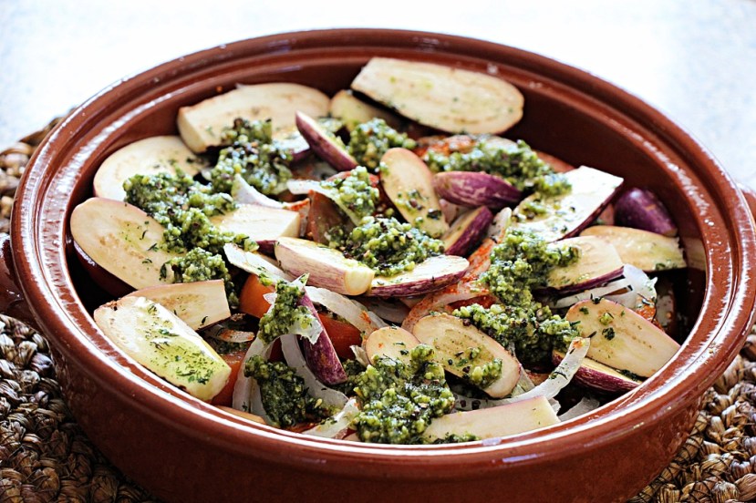 Food: Eggplant Tian and memories of Provence