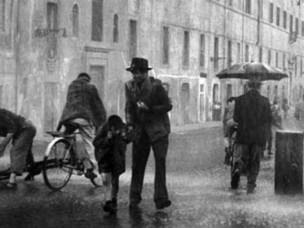 Everything fresh summer pizza with a cracker-thin crust, and Bicycle Thieves