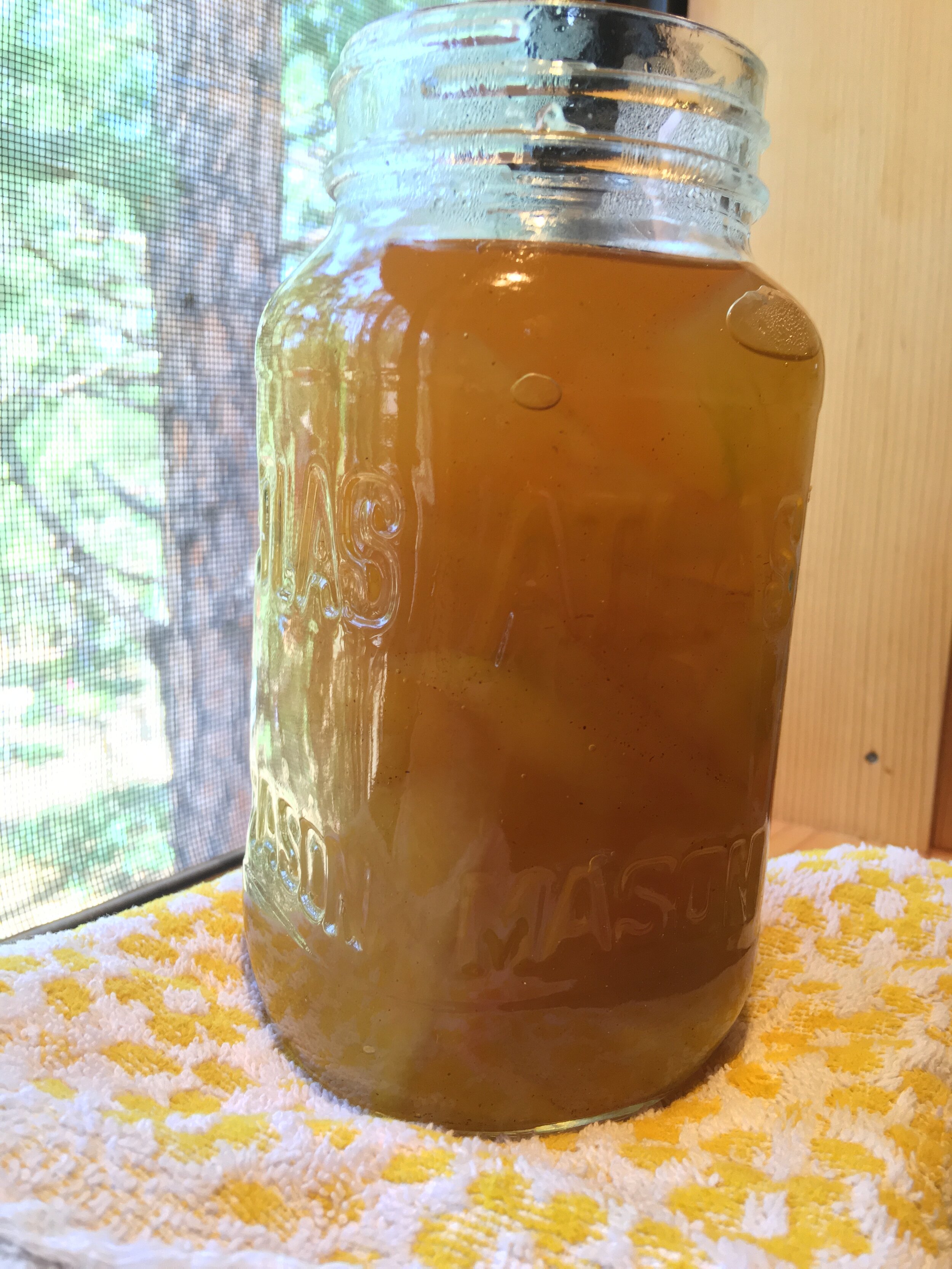 Unsuccessfully trying to capture the quality of sunlight filtering through the jar.